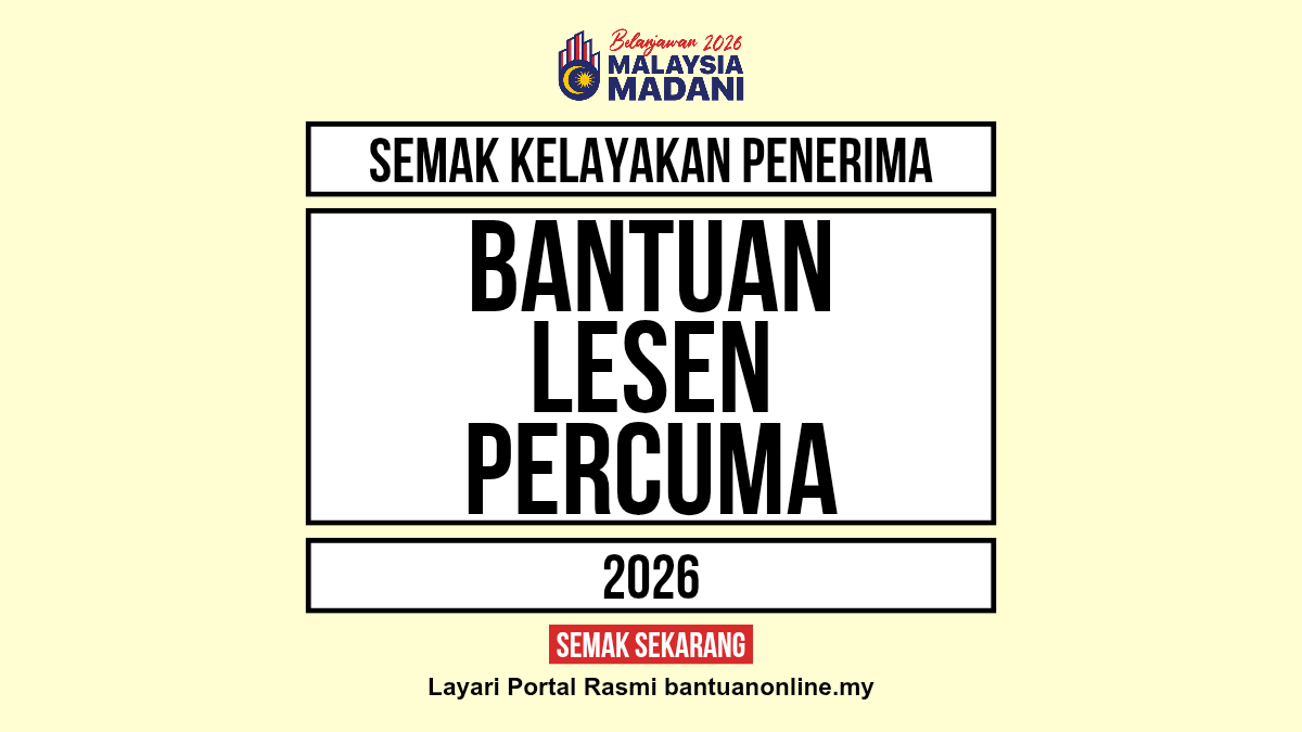 SEMAK BANTUAN LESEN PERCUMA