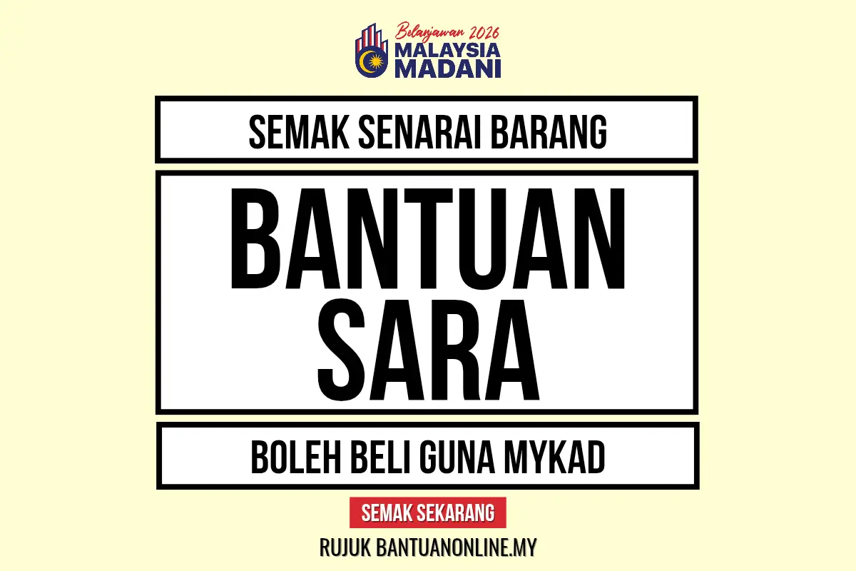 SENARAI BARANG BANTUAN SARA