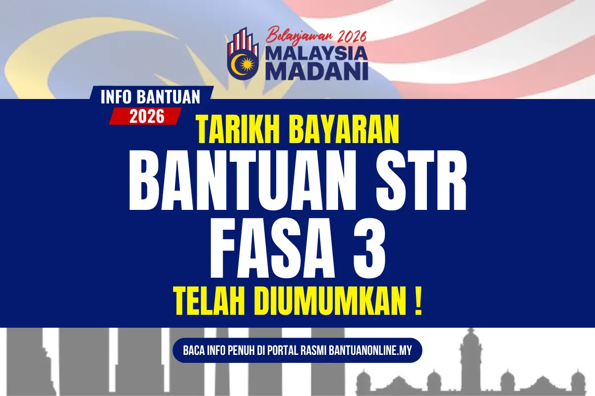 TARIKH BAYARAN STR FASA 3 2026