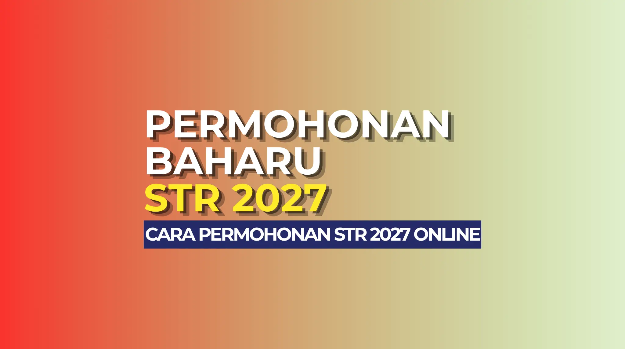 PERMOHONAN BARU STR