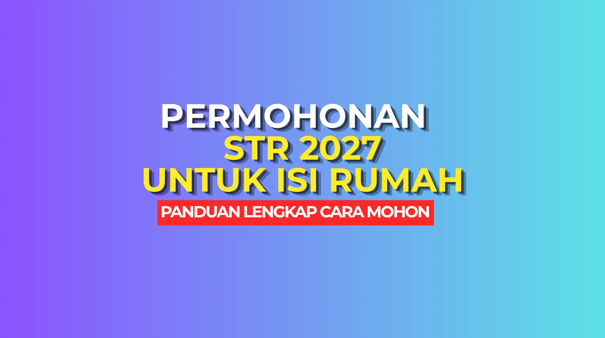 PERMOHONAN STR ISI RUMAH