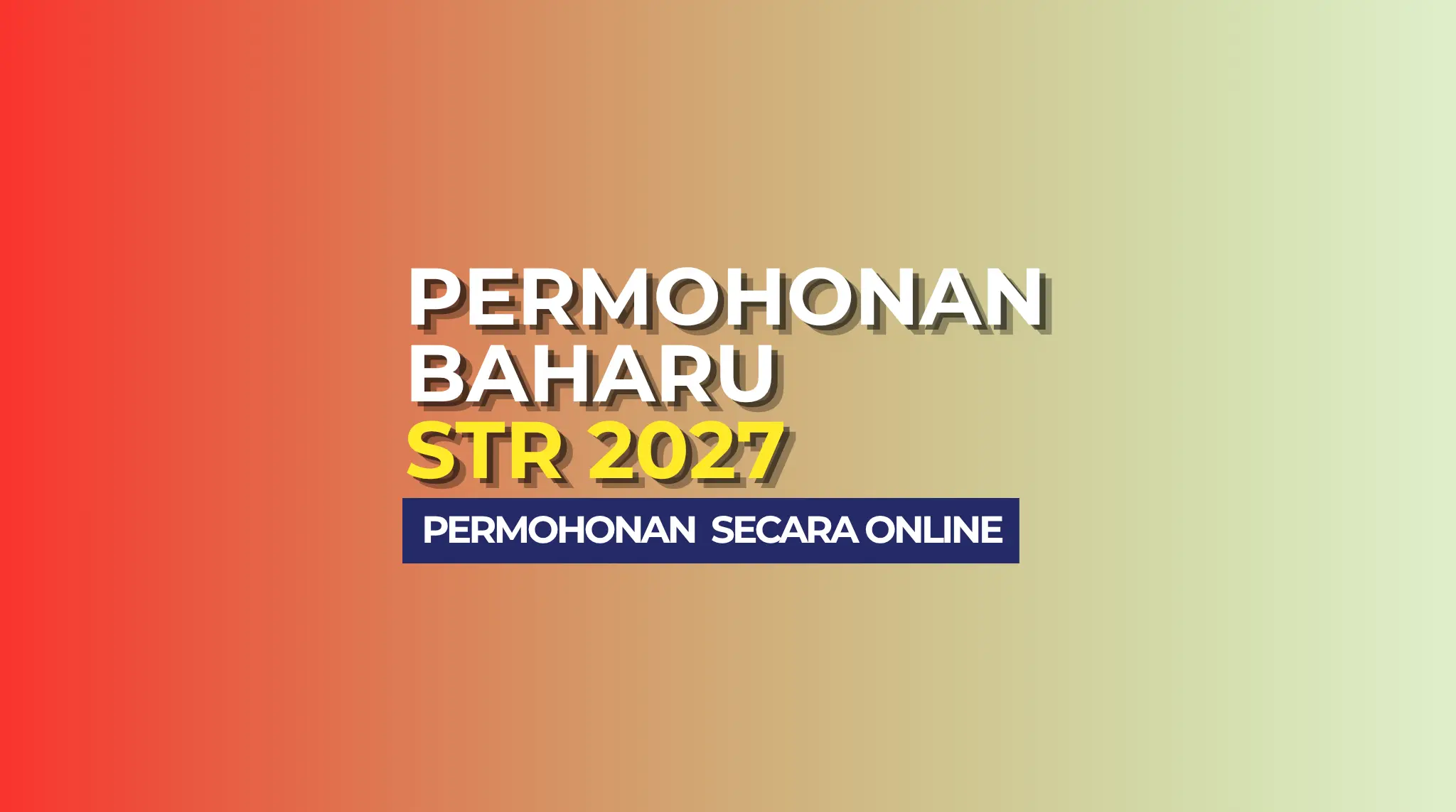PERMOHONAN STR ONLINE