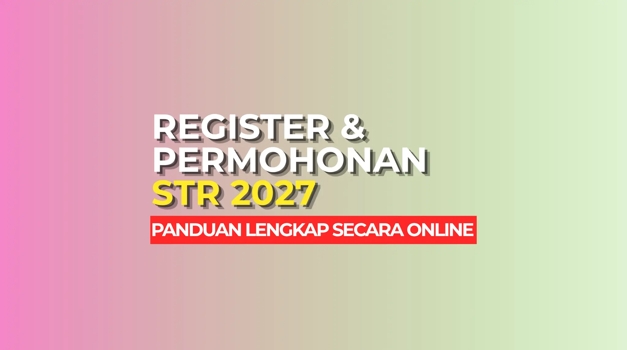 REGISTER STR ONLINE