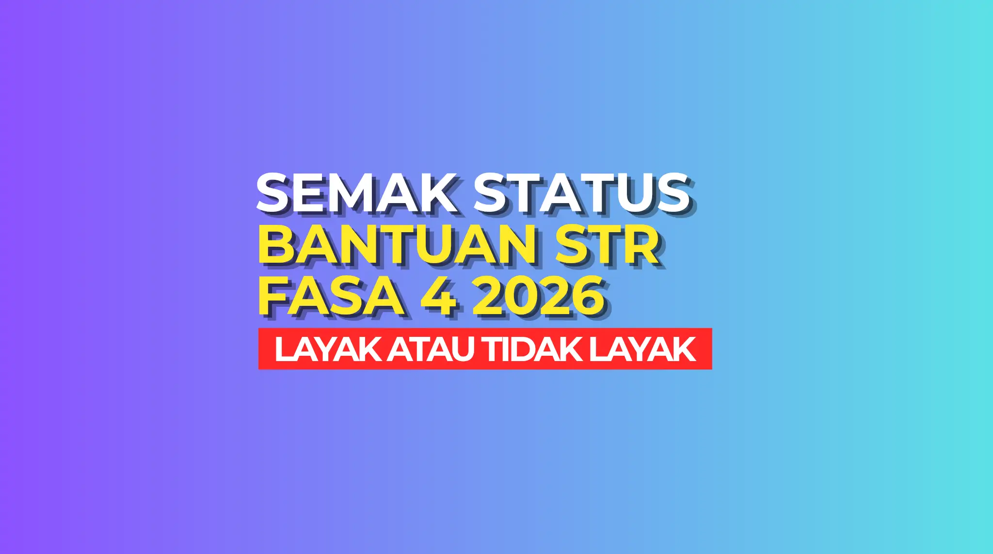 STATUS BAYARAN STR FASA 4