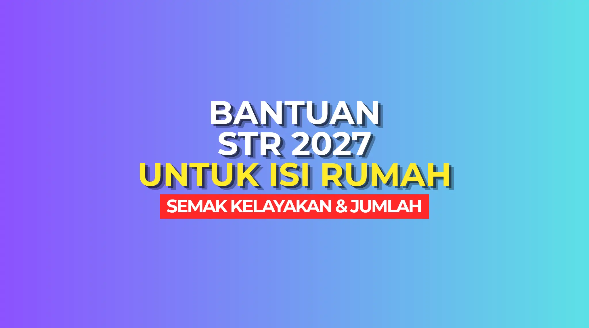 STR 2027 UNTUK ISI RUMAH